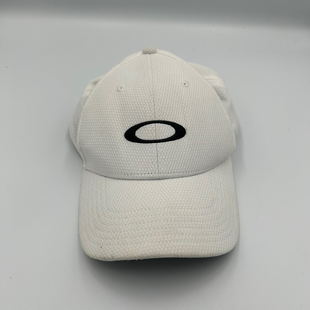 Oakley Baseball Cap Mens OSFM White Hydrolix Mesh Adjustable Strapback Hat